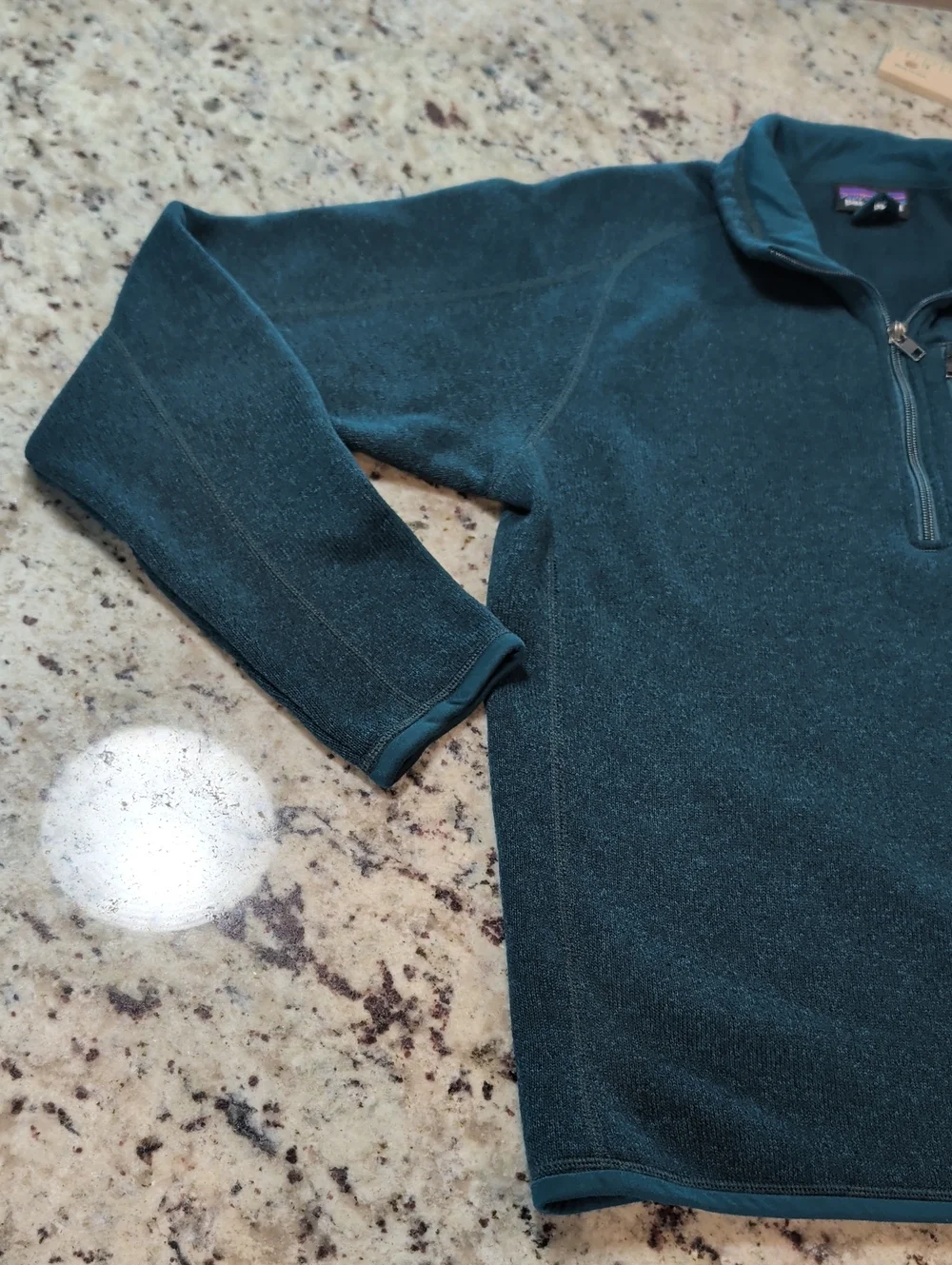 Patagonia Better Sweater Men's Dark Teal Qtr-Zip Fleece Pullover EUC Size medium